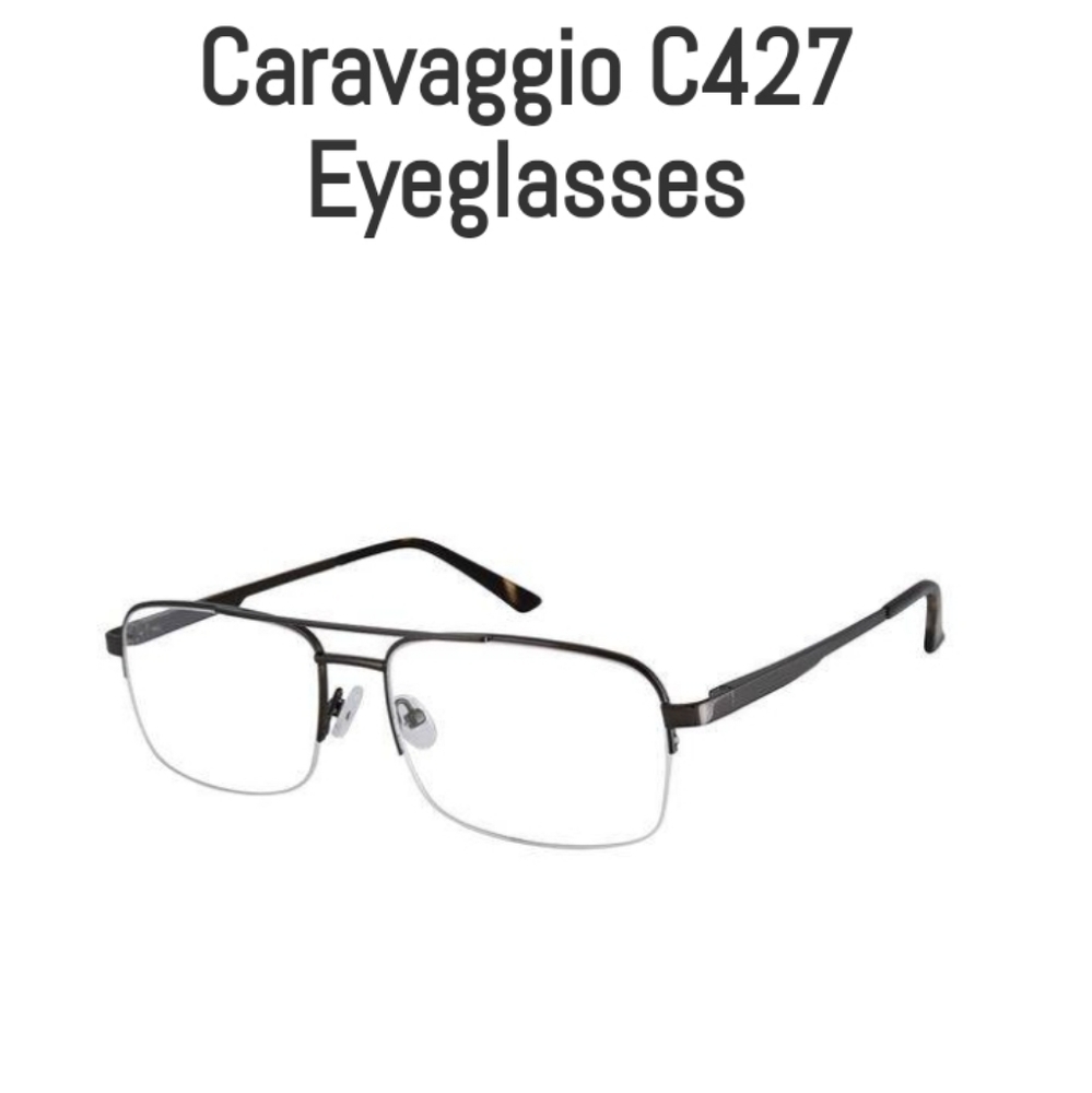NWT Men's Brown Caravaggio eyeglass frames C427